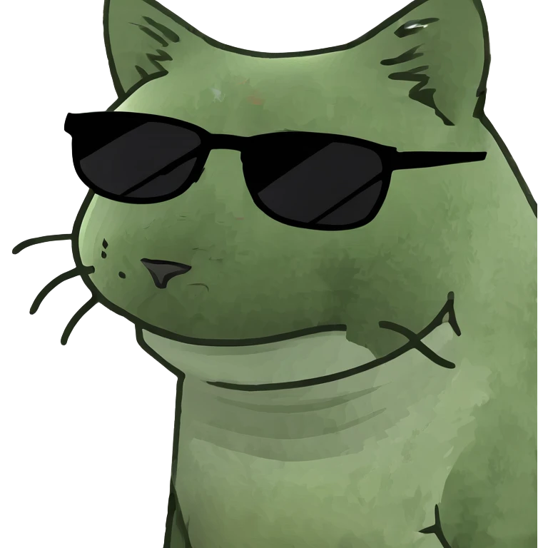 Cat with sunglasses emoji