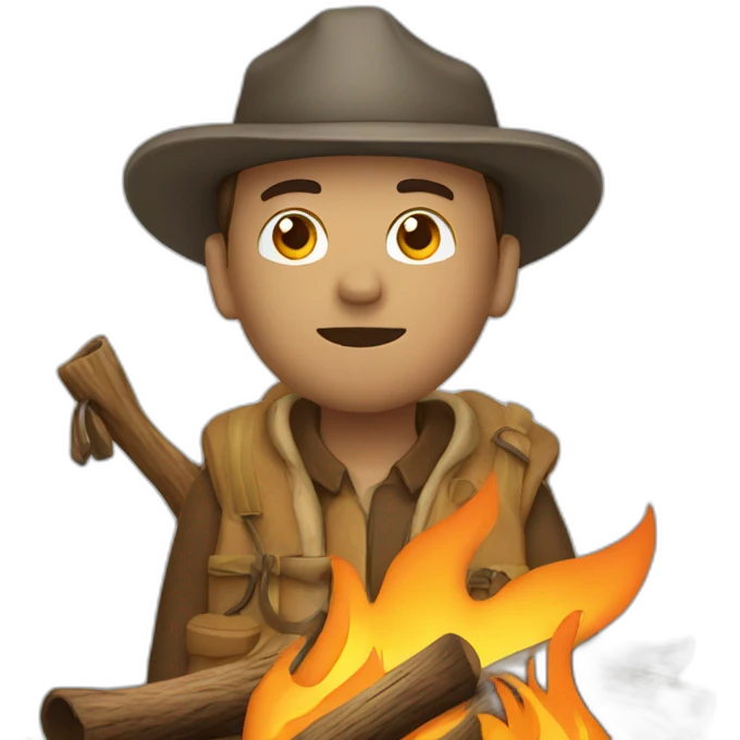 campfire man emoji