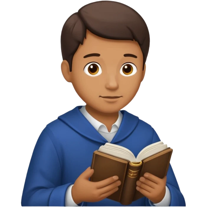 Guy who reads Bible emoji