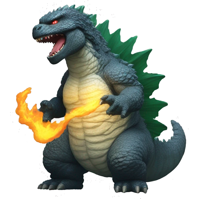 Godzilla sacando el dedo diciendo bien  emoji