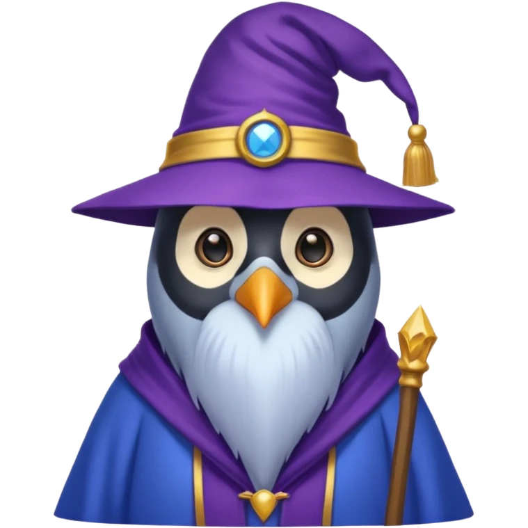 Penguin Wizard emoji