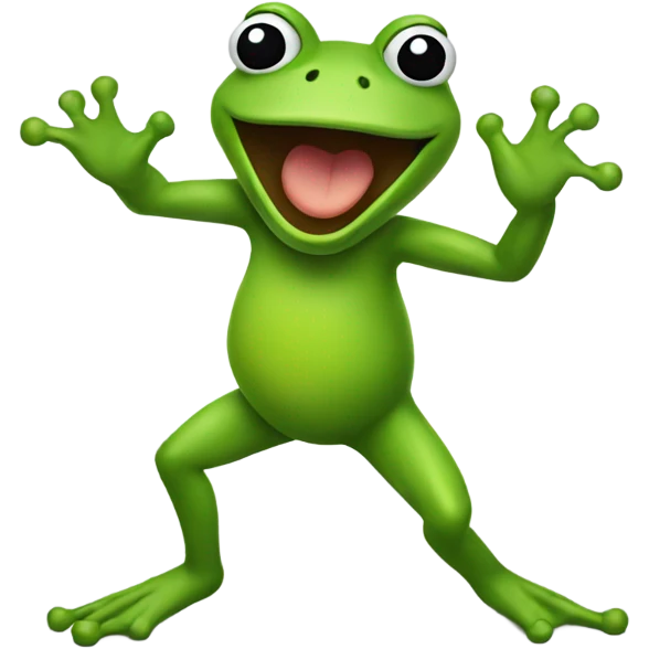 Dancing frog emoji