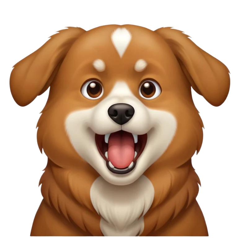 Dog screaming emoji