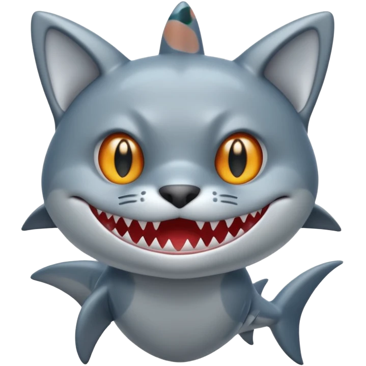 shark x cat emoji