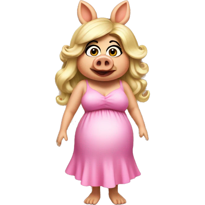 Pregnant Miss Piggy emoji