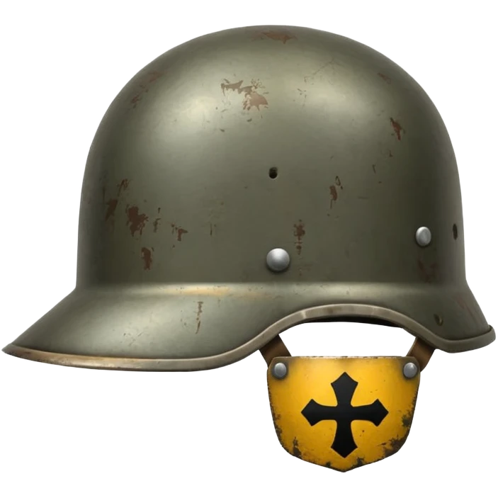 military simple helmet ww emoji