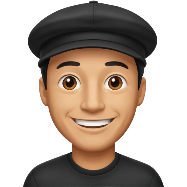 Dad joke dad with black cap emoji