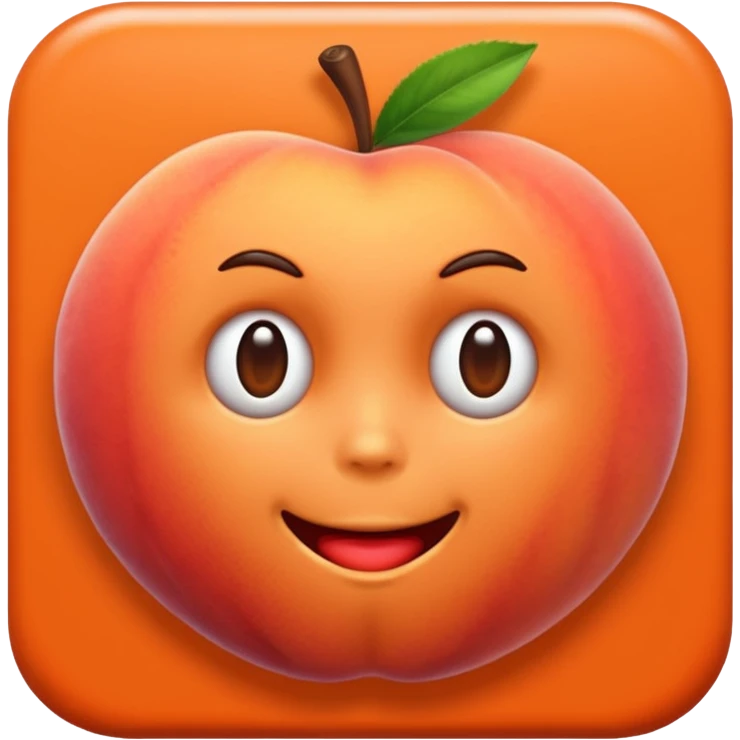 peach emoji and tap red emoji