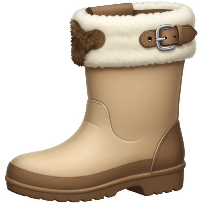 A White felt boots emoji