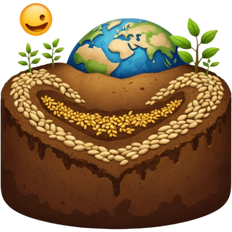 erde wird mit samen voll gemahct emoji