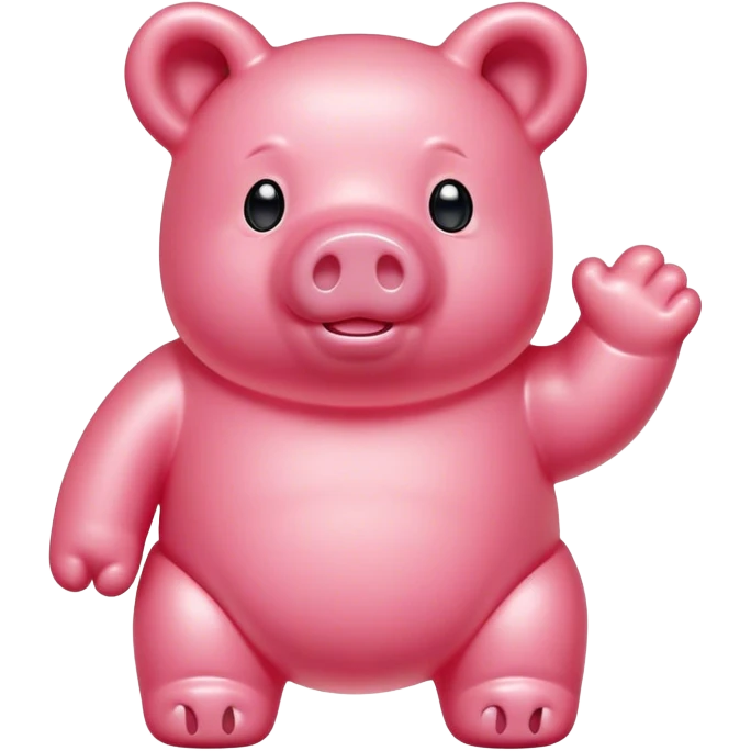 pink spam gummy bear pig emoji