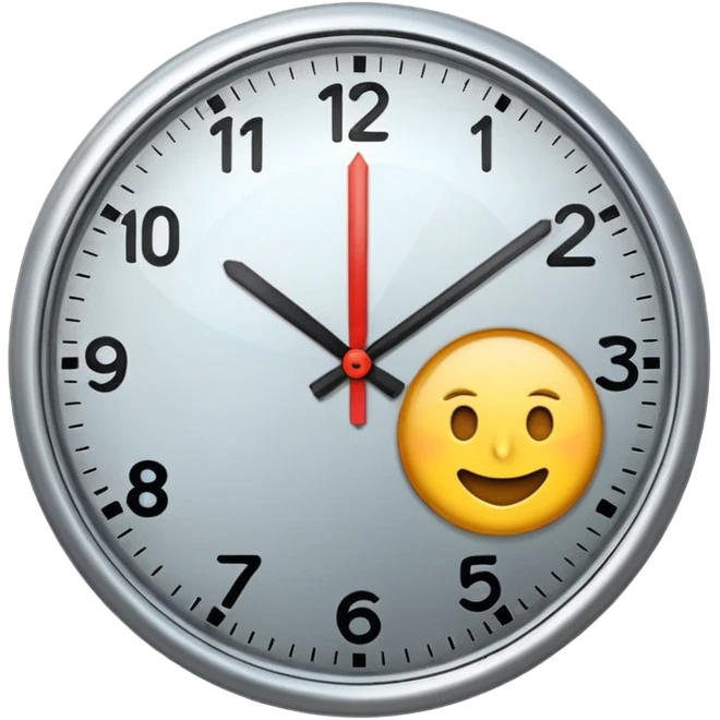 Clock it emoji  emoji