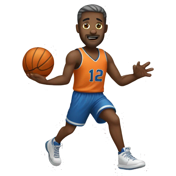 Man playing basketball emoji