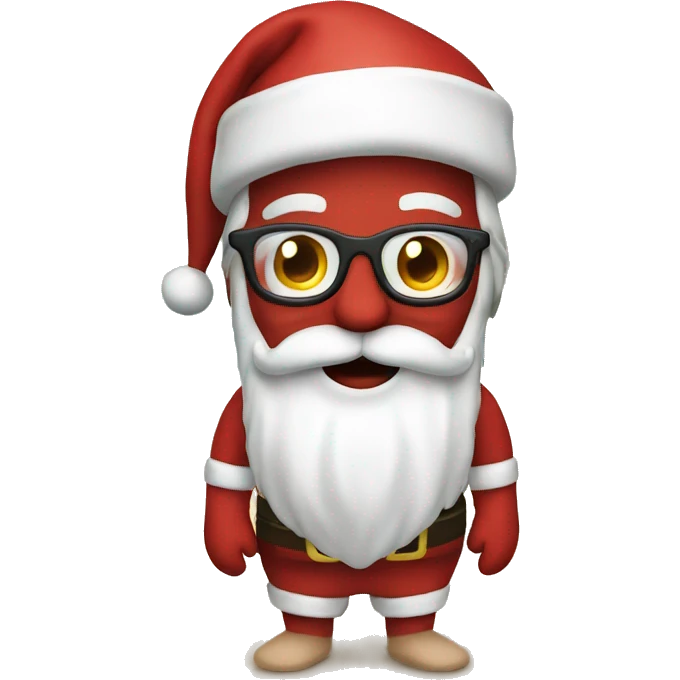 Santa on the beach emoji