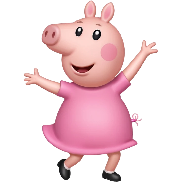 Peppa pig doing the griddy emoji