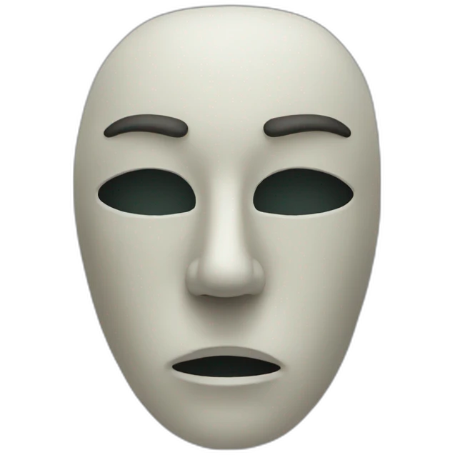 Hollow mask emoji