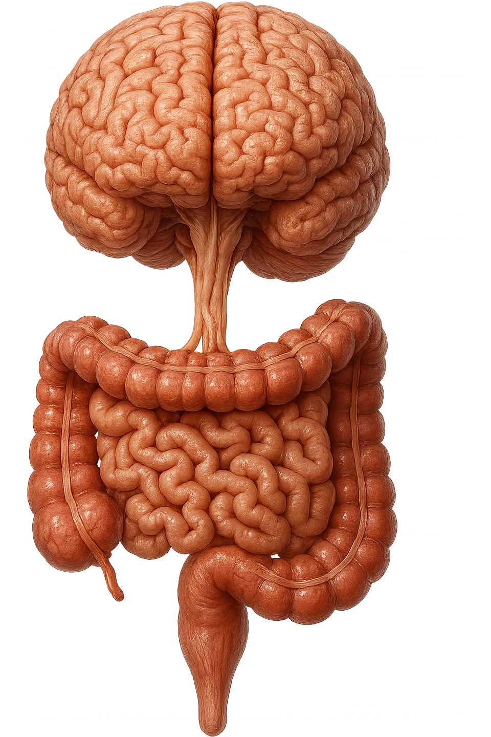 INTESTINO ANATOMICO UMANO UNITO VERTICALMENTE A CERVELLO
IPERREALISTICO 4K emoji