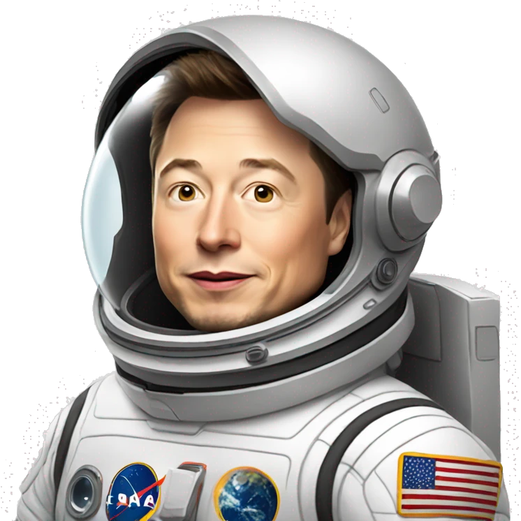 elon musk in space suite emoji
