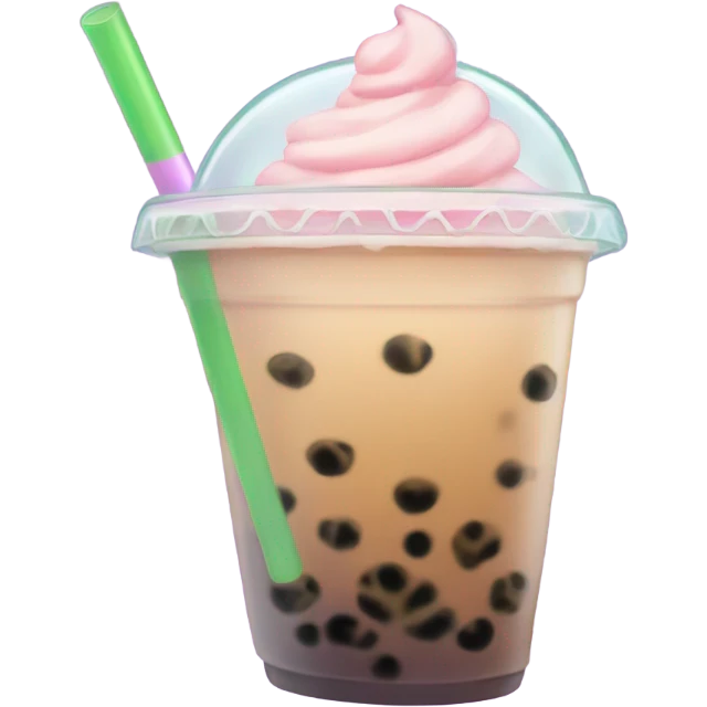 Bubble tea kawii emoji