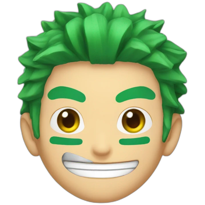 Zoro smile emoji