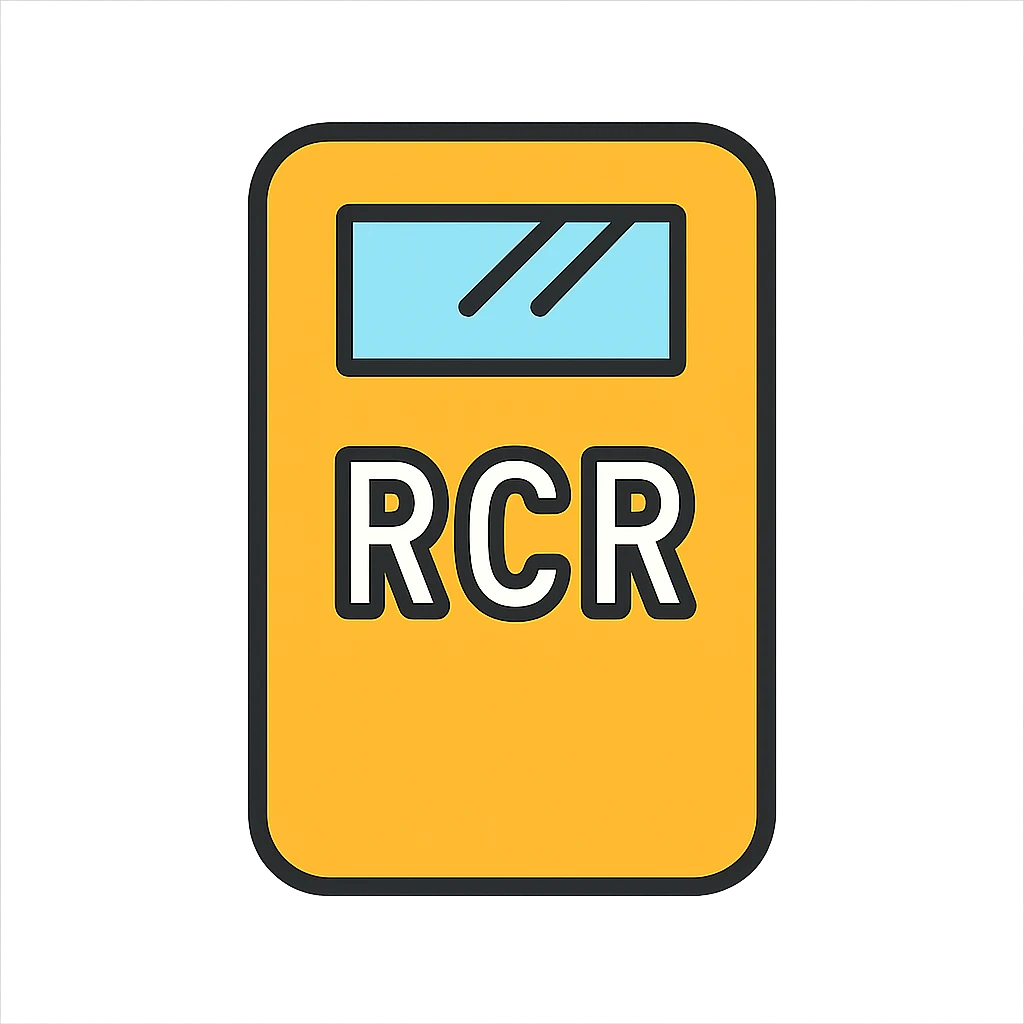riot shield, RCR in white letters, glass viewing window, simple and clean emoji