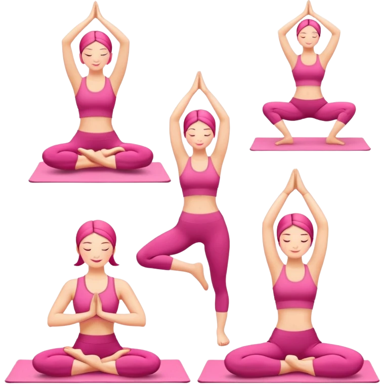 pink yoga set  emoji