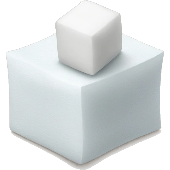 sugar cubes on a tissue emoji
