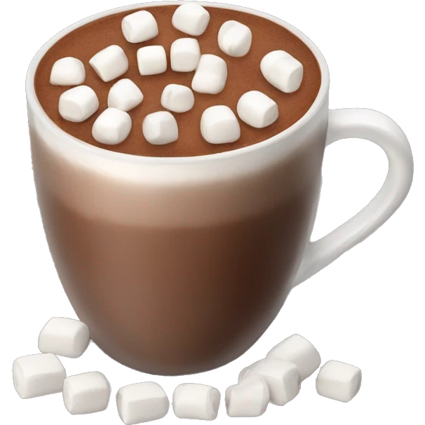 hot chocolate with marshmallows emoji