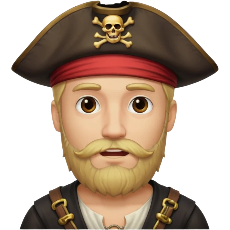 pirate blonde bearded man emoji