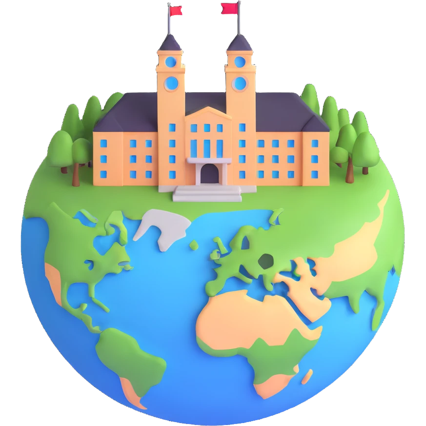 university building on planet Earth emoji