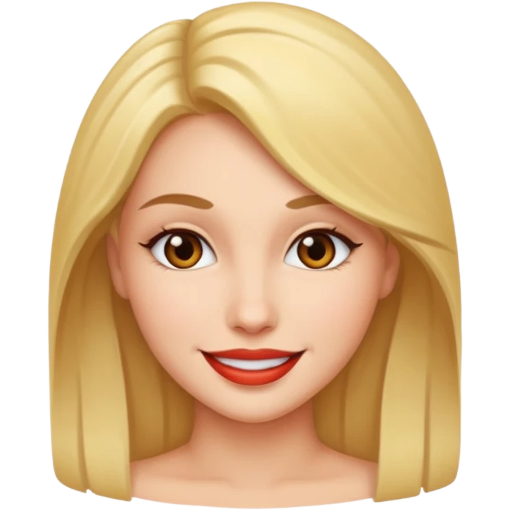 Seductive smile emoji
