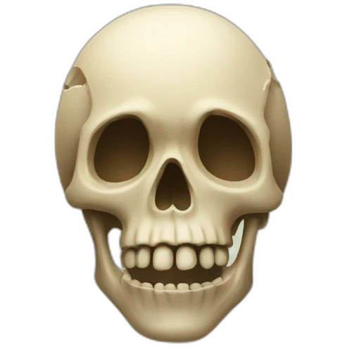 Islands in the form of a skull emoji