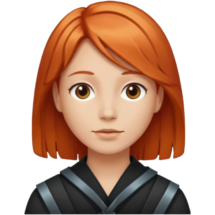 Copper colored hair emoji