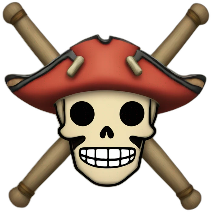 luffy pirate flag emoji