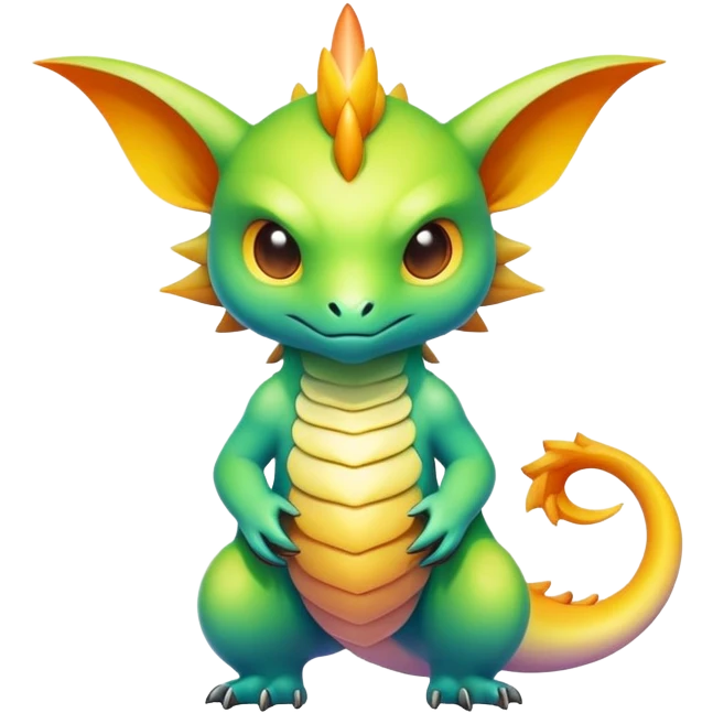 Epic divine complex gradients aesthetic-Fakémon-creature-scenery emoji