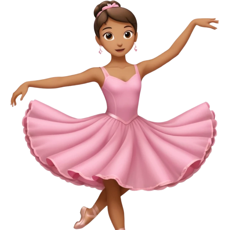 Bailarina rosada pero no de valet sino de bailes emoji