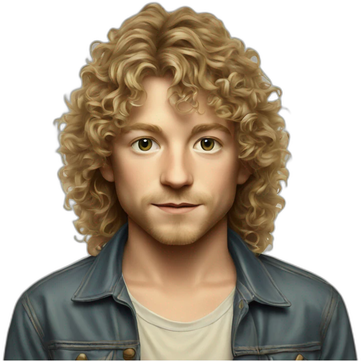 young Robert Plant emoji