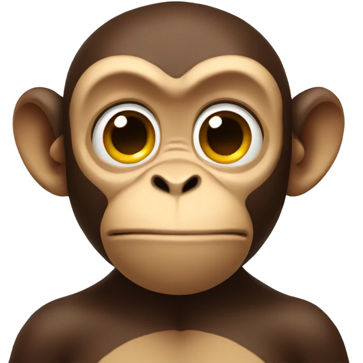 Nervous monkey  emoji