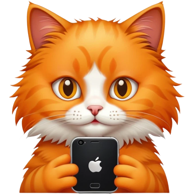 Telefonla oynayan kedti emoji