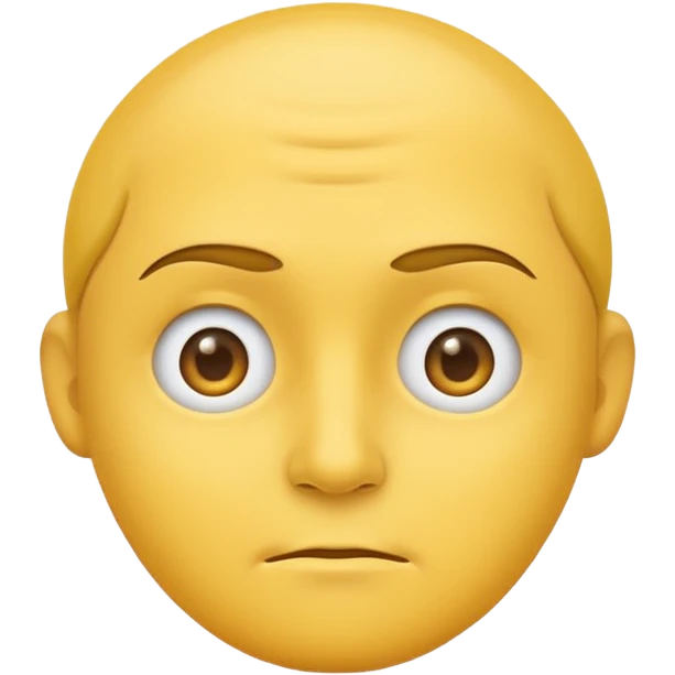 side eye emoji, classic yellow face, subtle expression, simple style emoji