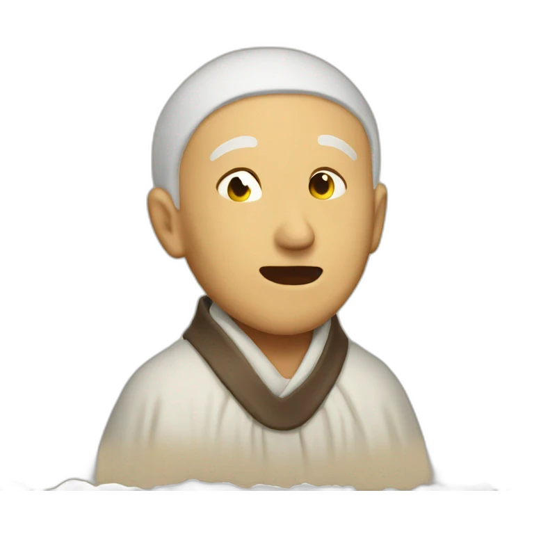 old  beneditine monk singing gregorian chant emoji