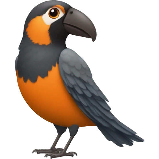 Pajaro petirrojo auchan emoji