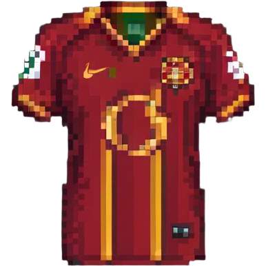 Galatasaray football jersey pixel art emoji