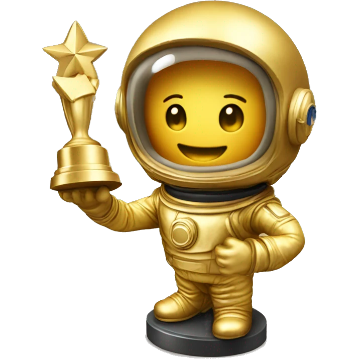 golden spaceman trophy emoji