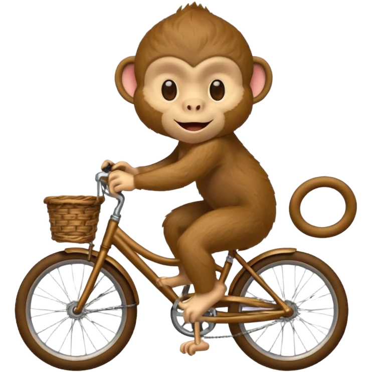 monkey riding a bicycle emoji
