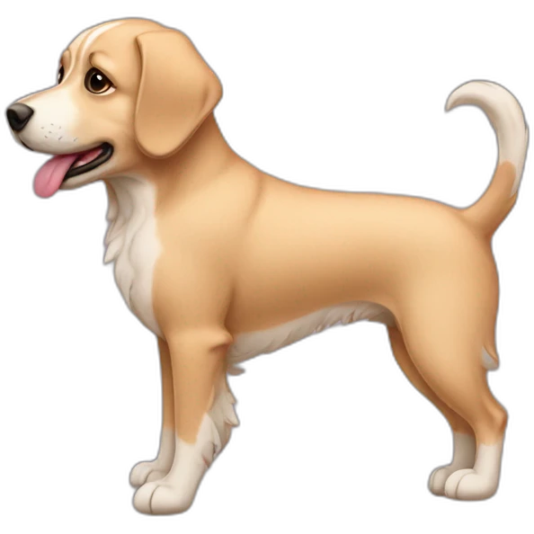 Chien rose  emoji