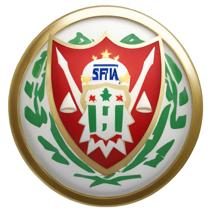 Pfc Cska Sofia soccer club badge Bulgaria emoji