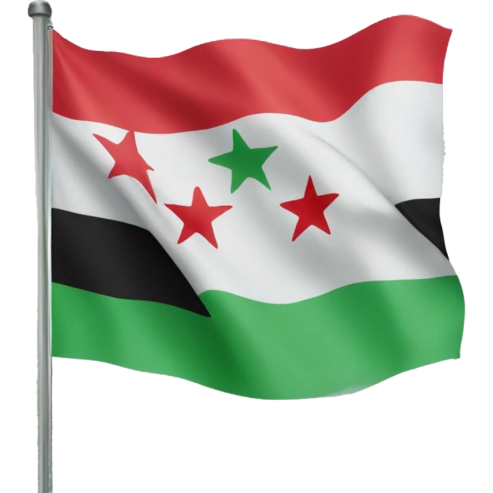 Free Syria flag emoji