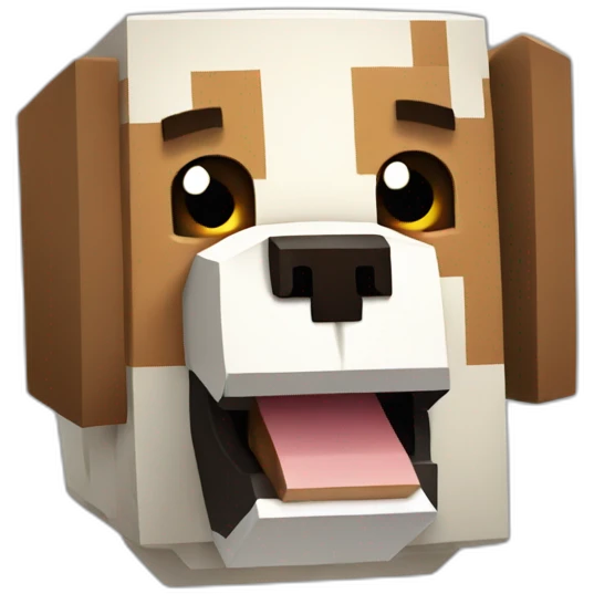Minecraft dog emoji