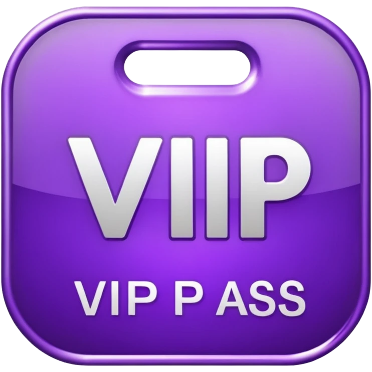 purple vip pass (iphone styled) emoji